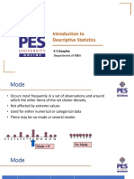 Introduction To Descriptive Statistics: K S Deepika