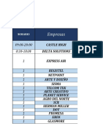 Horarios empresas fuerza trabajo