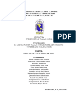 Investigacic3b3n Licenciatura en Trabajo Social Impartida en Diferentes Universidades de El Salvador