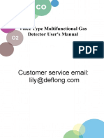 Customer Service Email:: Voice Type Multifunctional Gas Detector User's Manual