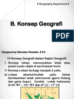 B. Konsep Geografi