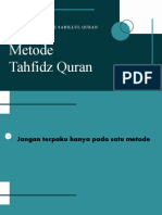 Metode Menghafal Quran Baru