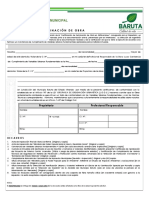 Baruta Planilla Solicitud de Certificado de Terminacion de La Obra PDF