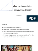 Módulo 3 Diversidad en Las Noticias y en Las Salas de Redacción