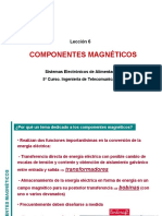 Componentes magnéticos y transformadores