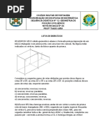 Lista de Exercícios - Geometria de Posição PDF