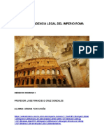 La Tracendencia Legal Del Imperio Roma, Derecho Romano I