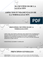 C) Principios Cientific y Aspectos Fund de La Normalización