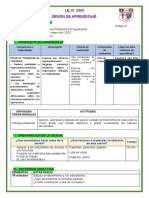 SESION DE MATEMATICA Problema de Igualacion