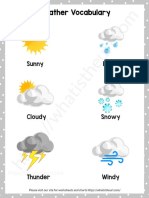 Weather Vocabulary: Sunny Rainy