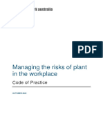 SWA - Model Code of Practice - Managing The Risks of Plant in The Workplace 2021