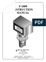 F-1000 Instruction Manual: Blue-White