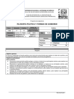 Filosofia Politica y Formas de Gobierno