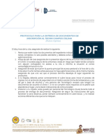 Entrega de Documentos