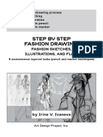 Step by Step Fashion Drawing c273