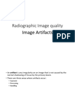 Lecture 12 - Radiographic Image Quality (Image Artifacts)