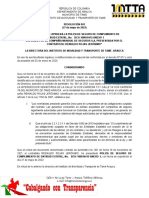 Resolución Nro 045 Aprobación Poliza Contrato Suministro