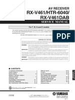 Yamaha RXV 461 DAB Service Manual