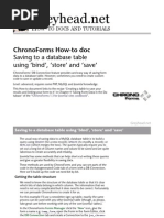 ChronoForms Saving To A Database Table