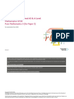 Scheme of Work: Cambridge International AS & A Level Mathematics 9709 Pure Mathematics 3 (For Paper 3)