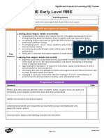 Cfe Early Level Rme: Significant Aspects of Learning