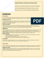 Ensayo de Antisépticos y Desinfectantes Utilizados en Odontología.........