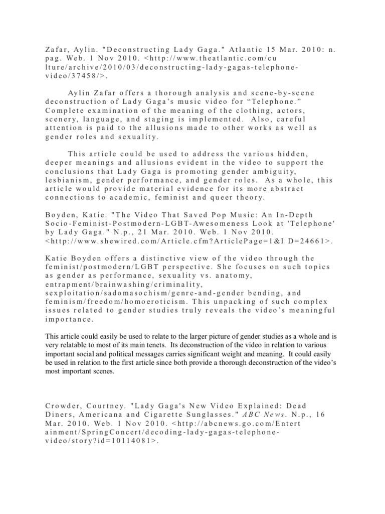 Annotated bibliography on tourism picture