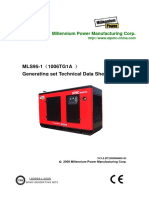 MLS95-1 1006TG1A Generating Set Technical Data Sheet: Millennium Power Manufacturing Corp