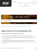 Apple Silicon M1 Compatibility Info - Universal Audio Support Home