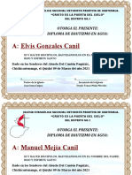 Diploma Iglesia Evangelica Nacional