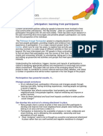 Strengthening Participation: Learning From Participants: Pathways Through Participation Ncvo IVR Involve