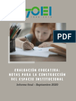 Evaluación educativa en Uruguay: notas para la construcción de un espacio institucional