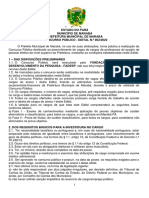 Concurso Prefeitura Marabá cargos professores