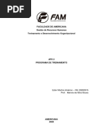 PROGRAMA DE TREINAMENTO
