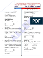 2406 Maths Paper With Ans Morning