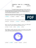 TRABALHO DE MATEMATICA 9 ANO AV - 1 4BIMESTRE - Cópia