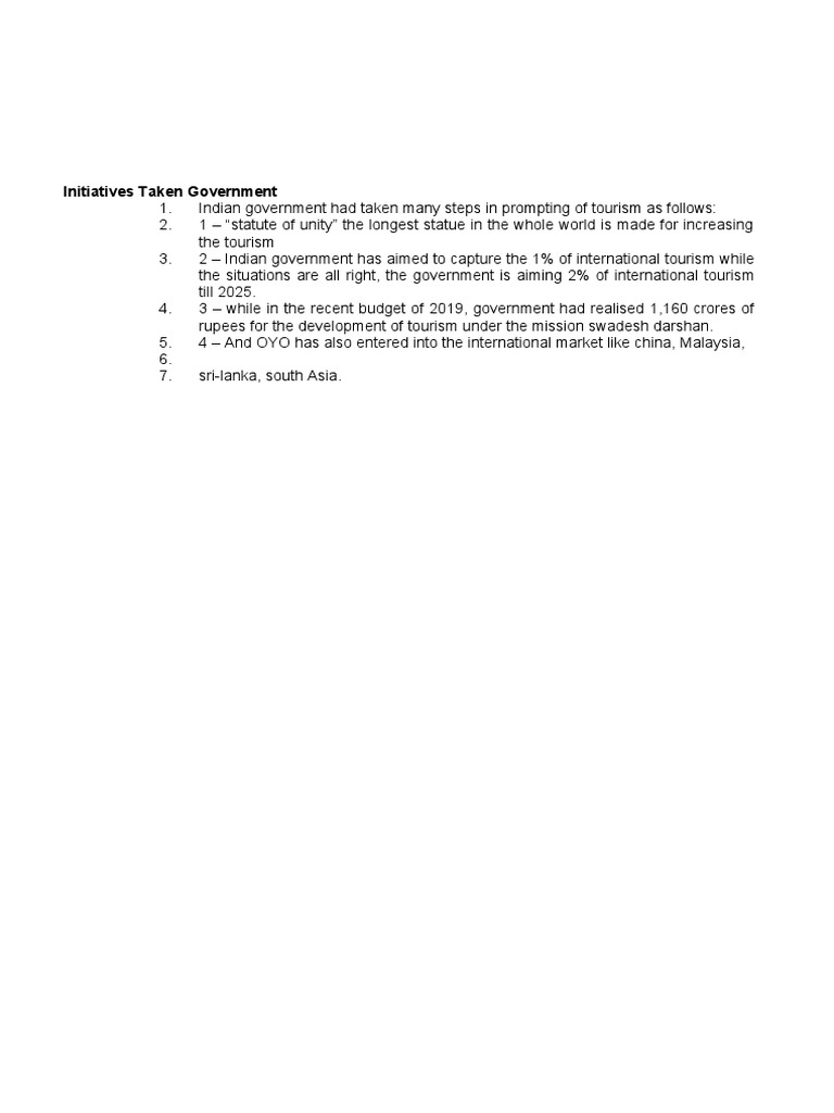 Initiatives Taken Government Case Study PDF Economies Business