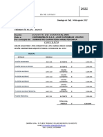 Cuenta de cobro por suministro de carpintería arquitectónica