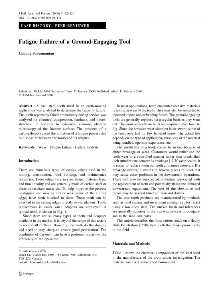 Fatigue Paper | PDF