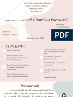 Nutrición enteral y parenteral: comparación de técnicas y cuidados