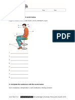 Vocabulary 1. Label The Picture With Words Below.: Unit Test 11 A