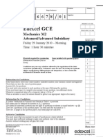 26846418 Edexcel GCE January 2010 Mechanics M2 QP