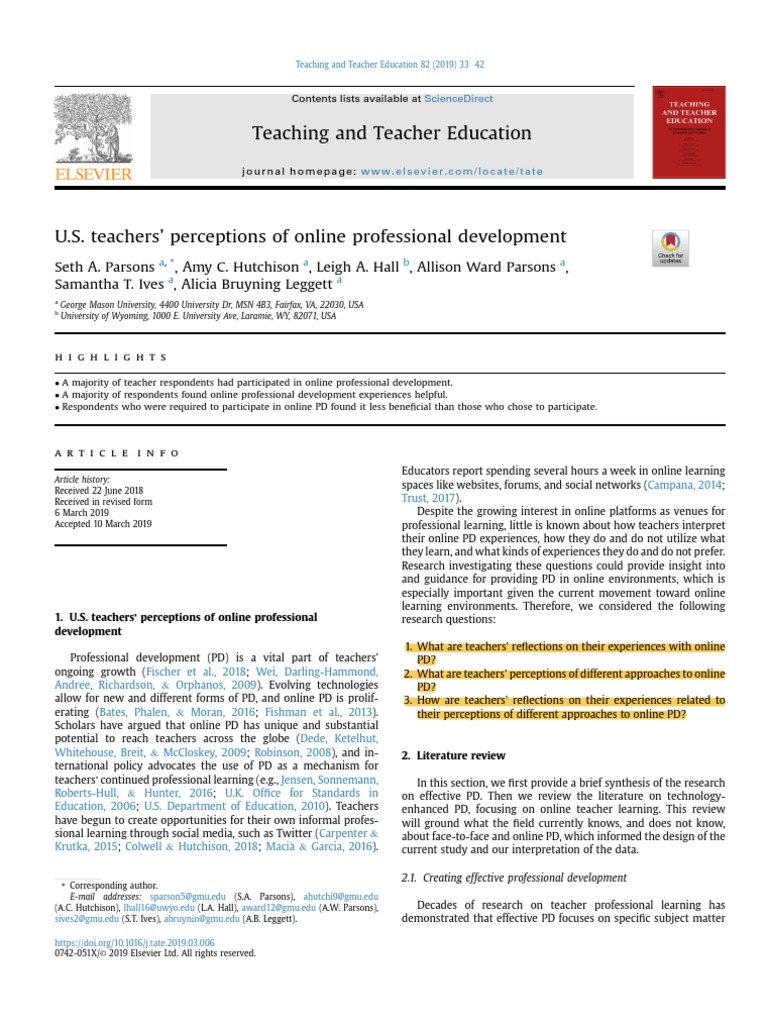 Teaching and Teacher Education | PDF | Teachers | Survey Methodology