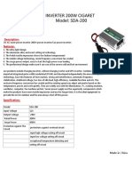 Inverter 200W Cigaret Model: SDA-200: Description: Features