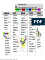 Planejamento semanal para crianças sobre o carnaval