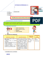 D2 A1 SESIÓN 5TO Nuestro País en Fichas Informativas.