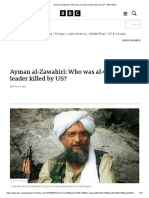 Ayman Al-Zawahiri - Who Was Al-Qaeda Leader Killed by US - BBC News