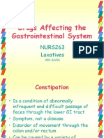 Drugs Affecting The Gastrointestinal System: NURS263 Laxatives