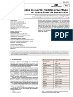 Aglomerados de Cuarzo: Medidas Preventivas en Operaciones de Mecanizado