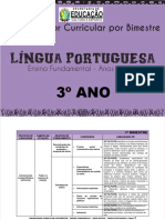 Organizador curricular de Língua Portuguesa para 3o ano do Ensino Fundamental